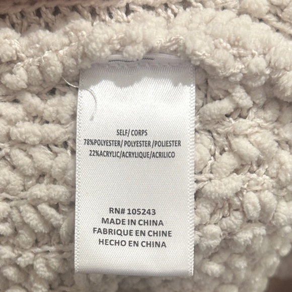 Bobeau Cream Textured Cardigan - Picture 4 of 4